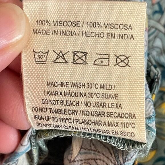 NWT SONMER Olivia Floral Print High‎ Rise 100% Viscose Wide-Leg Pant, Small - Picture 9 of 11